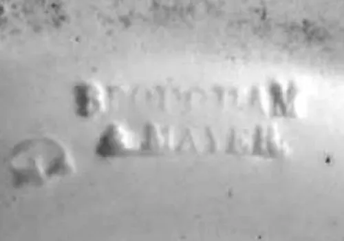 Baltimore Shape | Brougham & Mayer | Compote on Tall Pedestal | Mark | 001