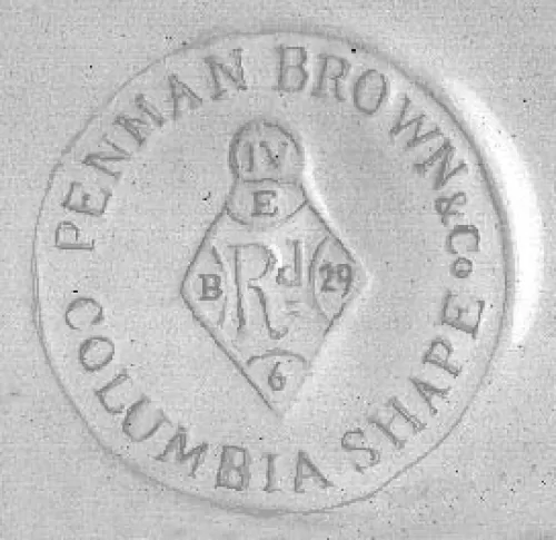 Columbia Shape | Penman, Brown, & Co. | Ewer | Mark | 002