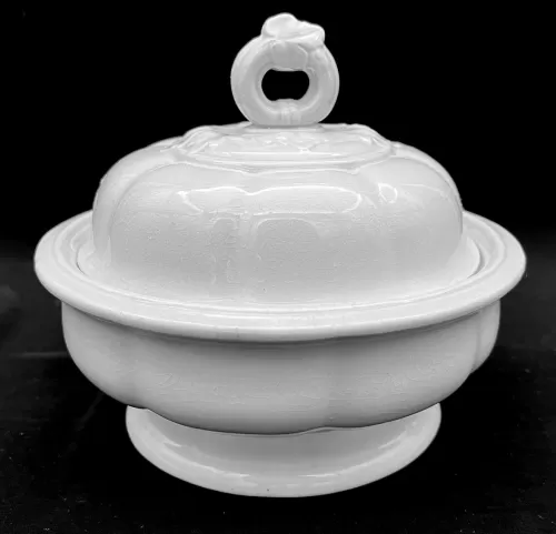 Havelock Shape | Holland & Green (Late Harvey) | Butter Dish with Base, Lid, and Insert | Item | 001