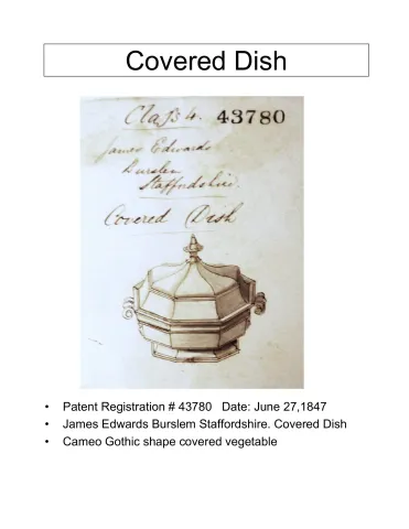 Vegetable Tureen Base and Lid