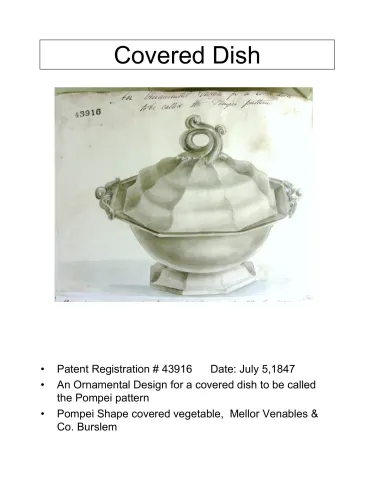 Vegetable Tureen Base and Lid