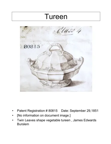 Vegetable Tureen Base and Lid