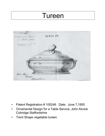 Vegetable Tureen Base and Lid