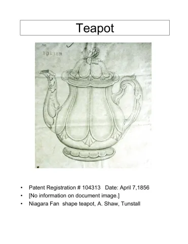 Teapot or Coffee Pot Base and Lid