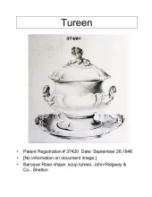 Sauce or Soup Tureen Base, Lid, and Underplate