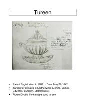 Sauce or Soup Tureen Base, Lid, and Underplate