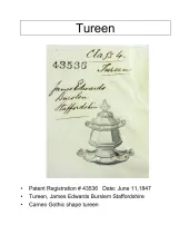 Sauce or Soup Tureen Base, Lid, and Underplate