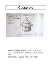 Vegetable Tureen Base and Lid