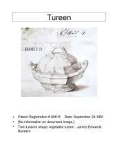 Vegetable Tureen Base and Lid
