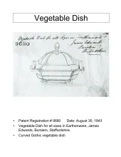 Vegetable Tureen Base and Lid