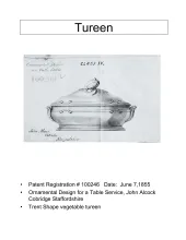 Vegetable Tureen Base and Lid