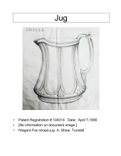 Pitcher - Table - Various Sizes