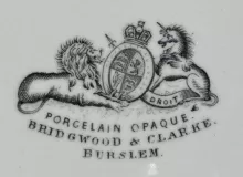 Alternate Panels with Thistle | Bridgwood & Clarke | Chamber Pot Base | Mark | 003