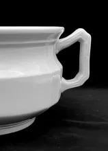Block Optic | J. & G. Meakin | Chamber Pot Base | Handle | 002