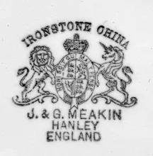Block Optic | J. & G. Meakin | Chamber Pot Base | Mark | 003