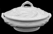 Bordered Fuchsia_Anthony Shaw_Vegetable Tureen Base and Lid_Item_001