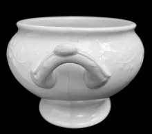 Budded Vine | Meakin Bros. (& Co.) | Sauce or Soup Tureen Base and Lid | Handle | 006
