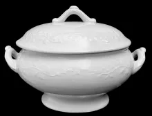 Budded Vine | Meakin Bros. (& Co.) | Sauce or Soup Tureen Base and Lid | Item | 005