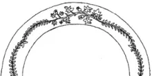 Budded Vine | Meakin Bros. (& Co.) | Plate | EmbossingDrw | 001