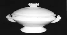 Cable Shape (Cable and Bar) | J. & G. Meakin | Vegetable Tureen Base and Lid | Item | 001