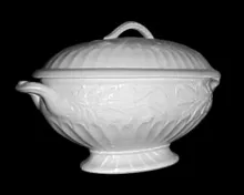 Canada | Clementson Bros. | Sauce or Soup Tureen Base and Lid | Item | 001