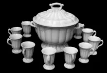 Ceres Shape | Elsmore & Forster | Hot Toddy Bowl with Handles and Lid | Collection | 003