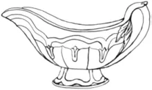 Columbia Shape | E. & C. Challinor | Gravy Boat | ItemDrw | 004