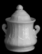 Columbia Shape | Elsmore & Forster | Sugar Bowl with Lid | Item | 001