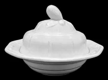 Columbia Shape_Joseph Clementson_Butter Dish with Lid_Item_001