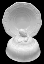 Columbia Shape_Joseph Clementson_Butter Dish with Lid_Item_002