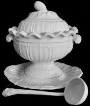 Columbia Shape_Joseph Clementson_Sauce or Soup Tureen Base, Lid, Underplate, and Ladle_Item_005