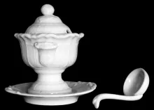 Columbia Shape | Unspecified | Sauce or Soup Tureen Base, Lid, Underplate, and Ladle | Item | 001