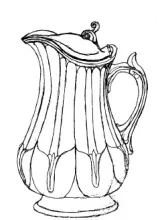 Columbia Shape | Unspecified | Syrup Pitcher with Metal Lid | ItemDrw | 001