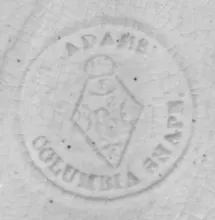 Columbia Shape_William Adams & Sons_Relish Dish_Mark_001