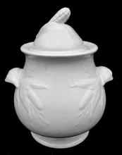 Corn and Oats_J. Wedgwood_Sugar Bowl with Lid_Item_001