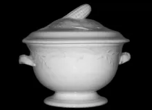 Corn and Oats | Unspecified | Toddy Bowl with Handles and Lid | Item | 002