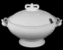Crown (Chain of Tulips) | J. & G. Meakin | Sauce or Soup Tureen Base and Lid | Item | 001