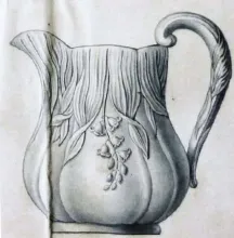 Flora Shape_John Alcock_Creamer or Cream Pitcher_KewDrw_002