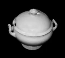Florence (Plain Uplift) | J. & G. Meakin | Hot Toddy Bowl with Handles and Lid | Item | 001