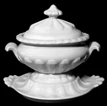 Florentine | Unspecified | Sauce or Soup Tureen Base, Lid, and Underplate | Item | 001
