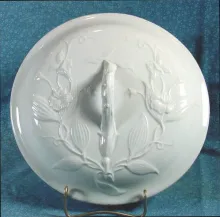 Flowering Vine_Clementson Bros._Chamber Pot Lid_Item_001