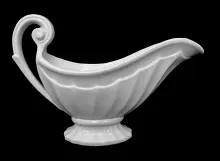 Fluted Double Swirl | James Edwards | Gravy Boat | Item | 001