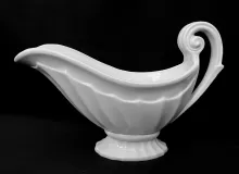 Fluted Double Swirl | James Edwards | Gravy Boat | Item | 004