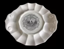 Fluted Double Swirl | James Edwards | Sauce or Soup Tureen Underplate | DecItem | 001