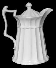 Fluted Panels | J. Wedgwood | Beverage Server with Matching Lid | Item | 001