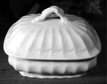Fluted Panels | J. Wedgwood | Soap Box Base and Lid | Item | 001