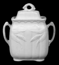 Four-Square Wheat | W. & E. Corn | Sugar Bowl with Lid | Item | 003