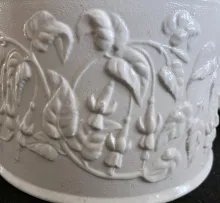 Fuchsia | Unspecified | Cheese Dish Dome and Underplate | Embossing | 003