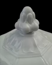 Girard Shape | Ridgway, Bates, & Co. | Vegetable Tureen Base and Lid | Finial | 002