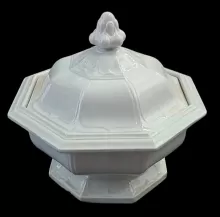 Girard Shape | Ridgway, Bates, & Co. | Vegetable Tureen Base and Lid | Item | 001